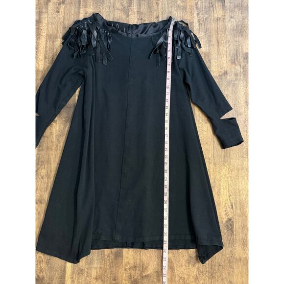 Mangled Courtesan April Johnston Capulet Dress Project Runway Black Size Small - Picture 4 of 7